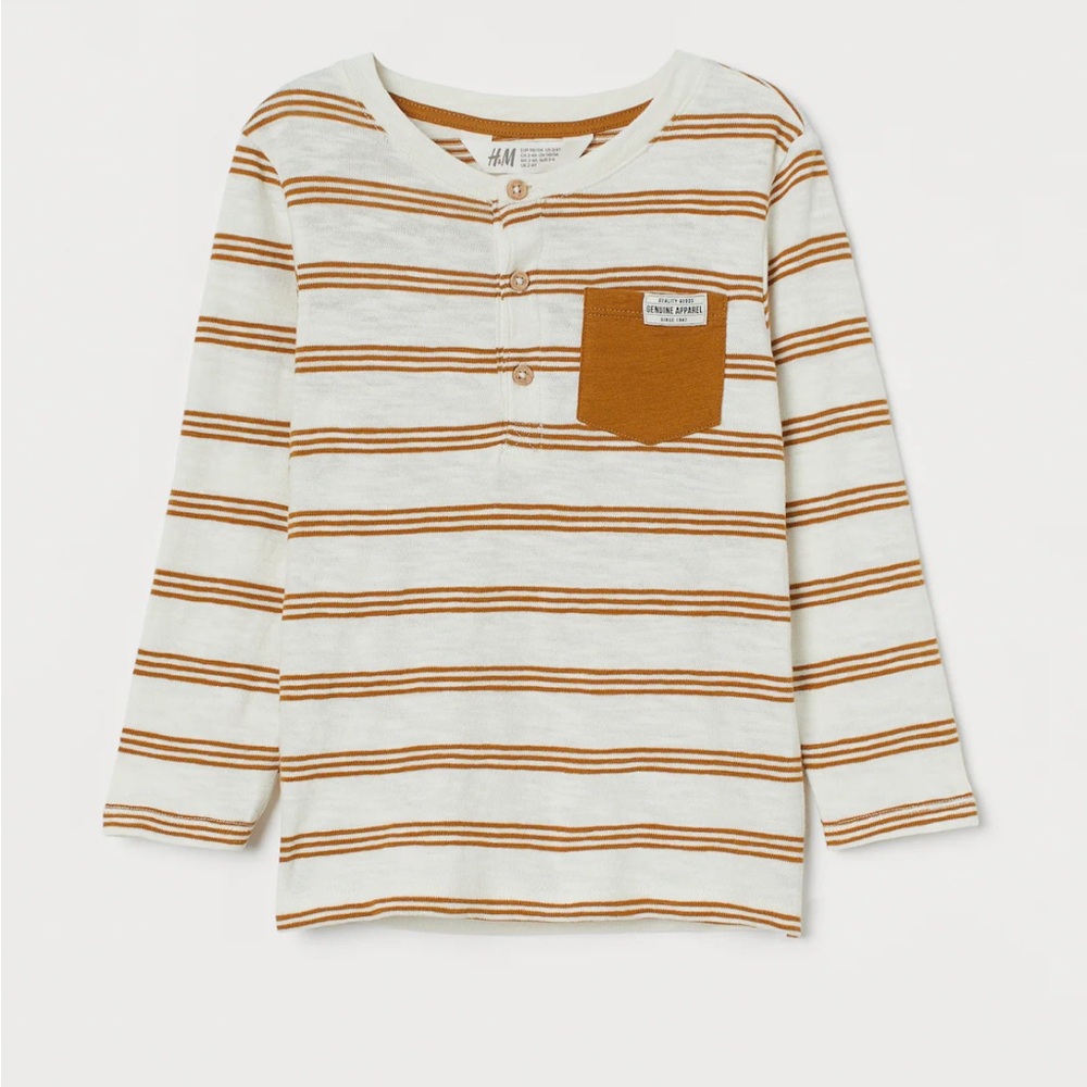 COTTON HENLEY SHIRT H&M